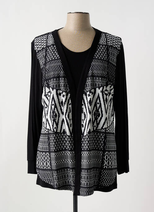 Tunique manches longues noir ALAIN MURATI pour femme