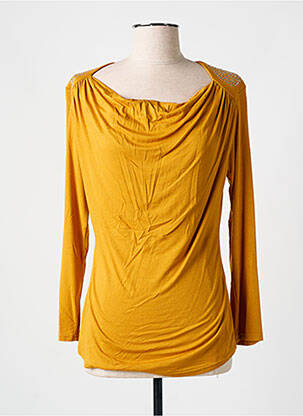 T-shirt manches longues manches longues jaune ROMEO POUR JULIETTE femme
