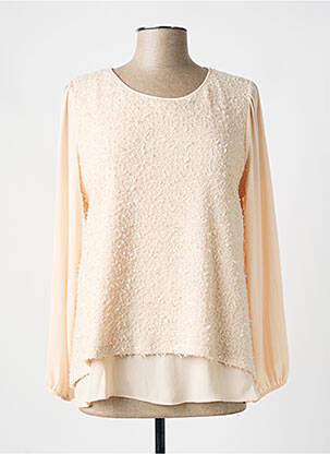 Tunique manches longues tissage crêpe orange ALAIN MURATI femme