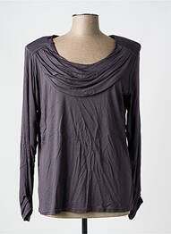 T-shirt manches longues manches longues gris PARISIENNE femme
