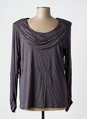 T-shirt manches longues manches longues gris PARISIENNE femme