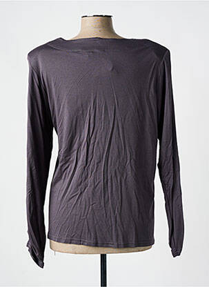 T-shirt manches longues manches longues gris PARISIENNE femme