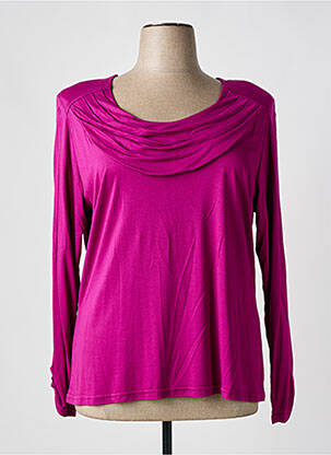 T-shirt manches longues manches longues rose PARISIENNE femme
