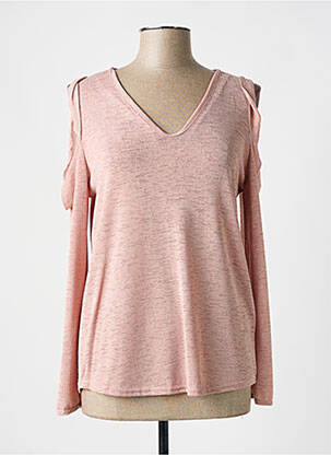 Pull rose ELL'APOSTROPHE pour femme
