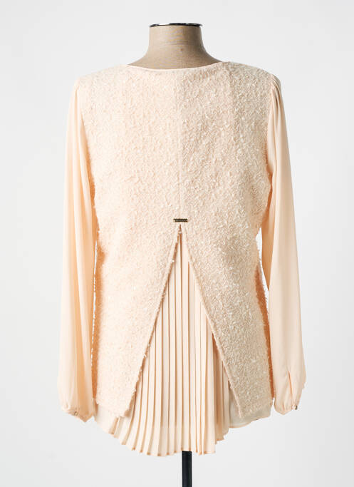 Tunique manches longues tissage crêpe orange ALAIN MURATI femme
