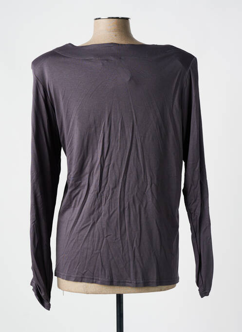T-shirt manches longues manches longues gris PARISIENNE femme
