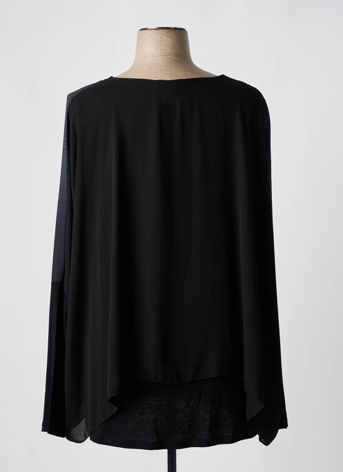 Tunique manches longues imprimé fantaisie noir ALAIN MURATI femme