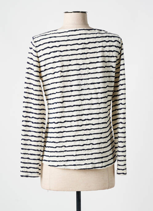 Top bleu HIPPOCAMPE pour femme