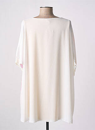 Tunique manches courtes tissage crêpe blanc ALAIN MURATI femme