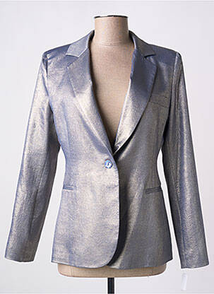 Blazer coupe cintrée bleu MARIELY femme