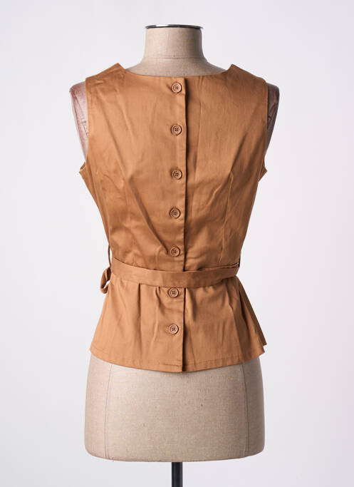 Top marron HIPPOCAMPE pour femme