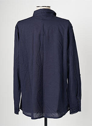 Chemisier coupe droite manches longues bleu ALAIN MURATI femme