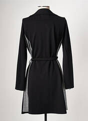 Manteau long noir ROMEO POUR JULIETTE pour femme seconde vue