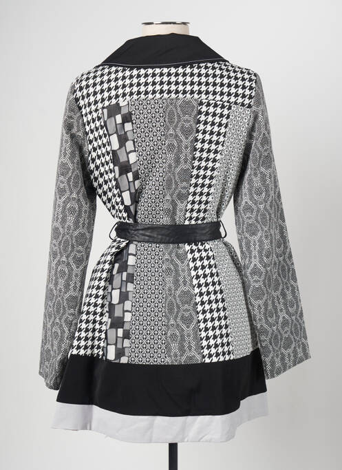 Manteau long noir L33 pour femme