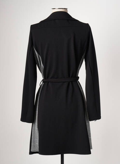 Manteau long noir ROMEO POUR JULIETTE pour femme