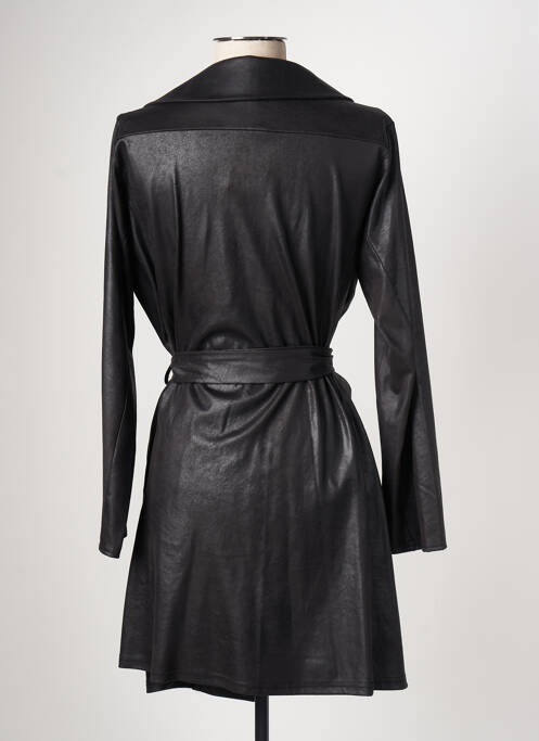 Manteau long noir ROMEO POUR JULIETTE pour femme