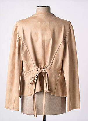 Veste casual tissage suedine beige PARISIENNE femme