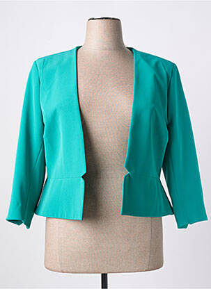 Veste chic tissage crêpe vert MICHAELA LOUISA femme