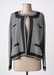 Gilet manches longues noir TAMAR & PIERRE pour femme seconde vue