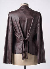 Veste casual marron fonce PARISIENNE pour femme seconde vue