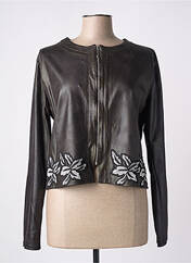 Veste simili cuir noir ROMEO POUR JULIETTE pour femme seconde vue