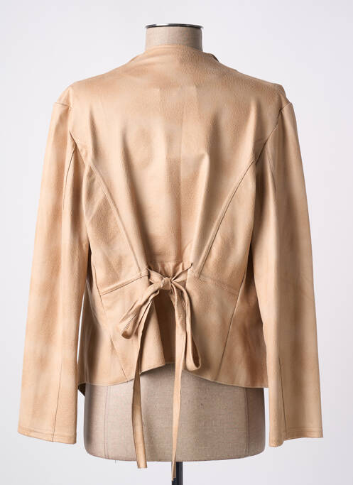 Veste casual tissage suedine beige PARISIENNE femme
