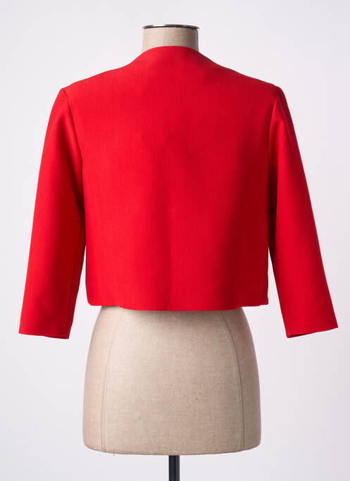 Boléro tissage crêpe rouge HIPPOCAMPE femme