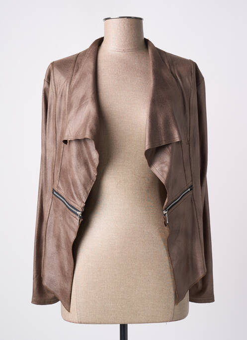 Veste casual marron PARISIENNE pour femme