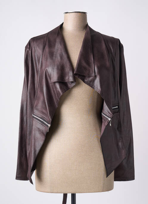Veste casual marron fonce PARISIENNE pour femme