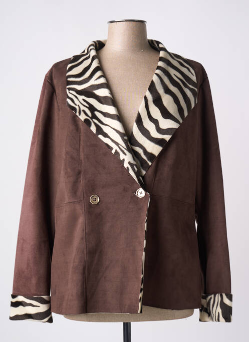 Veste casual marron ROMEO POUR JULIETTE pour femme