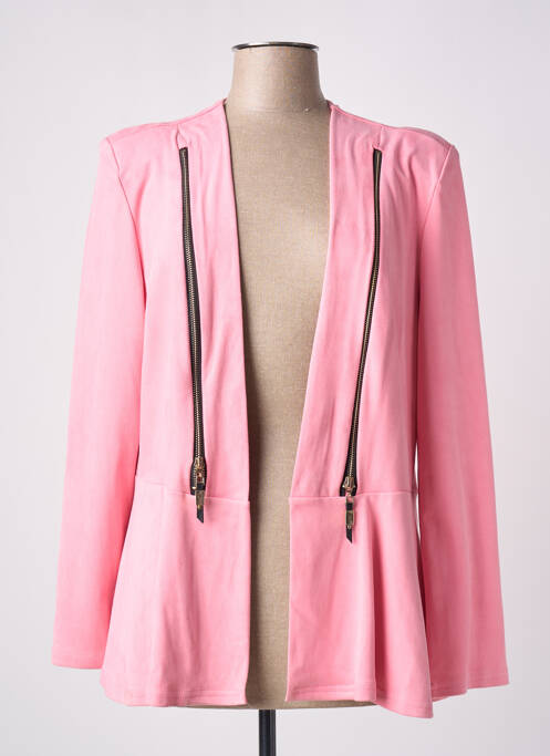 Veste casual rose PARISIENNE pour femme