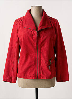 Blouson poches rouge ELYNE femme