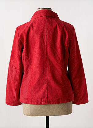 Blouson poches rouge ELYNE femme