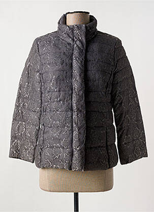 Doudoune poches sans capuche gris KY CREATION femme