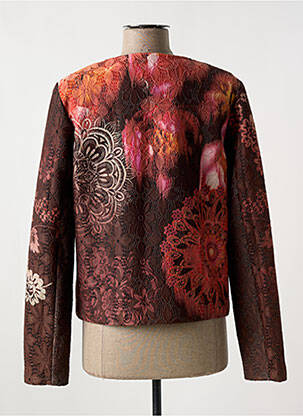 Veste casual col rond marron 101 IDEES femme