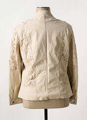 Veste simili cuir beige NANA BELLE pour femme seconde vue