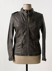 Veste simili cuir gris NANA BELLE pour femme seconde vue
