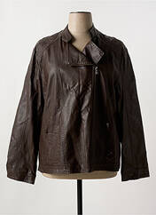 Veste simili cuir marron NANA BELLE pour femme seconde vue