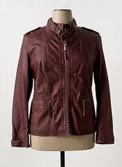 Veste simili cuir violet NANA BELLE pour femme seconde vue