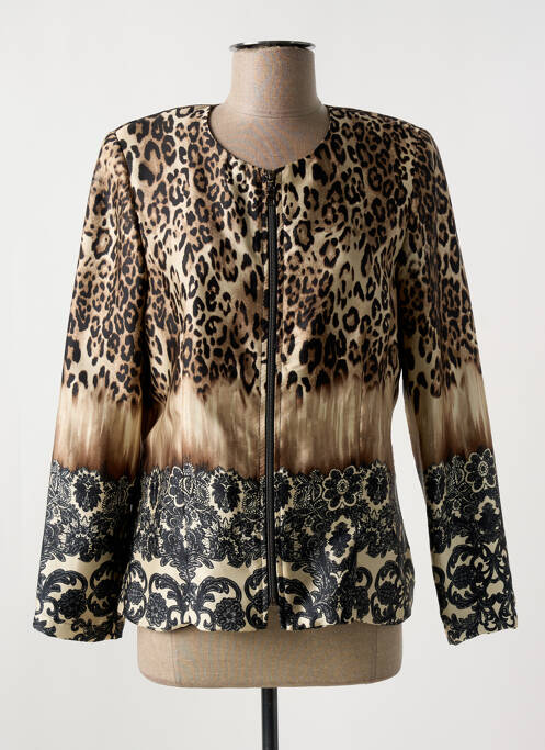 Veste casual marron PARISIENNE pour femme