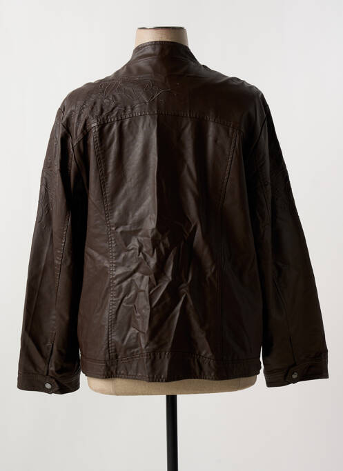 Veste simili cuir marron NANA BELLE femme