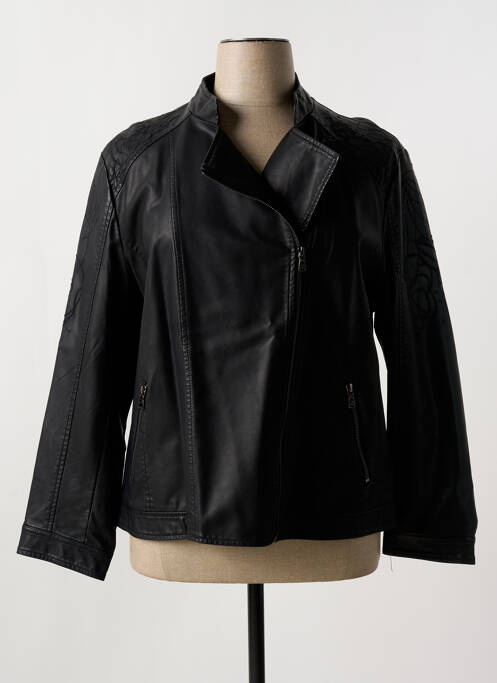 Veste simili cuir noir NANA BELLE pour femme