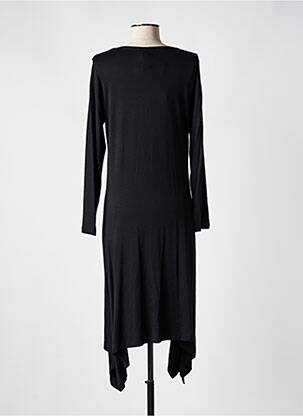 Robe mi-longue manches longues manches longues noir ALAIN MURATI femme