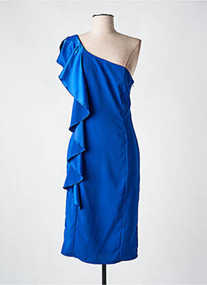 Robe mi-longue sans manche sans manche bleu RINASCIMENTO femme