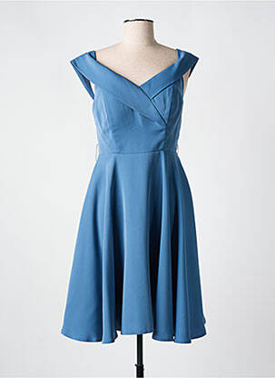 Robe mi-longue sans manche sans manche bleu ASHWI femme