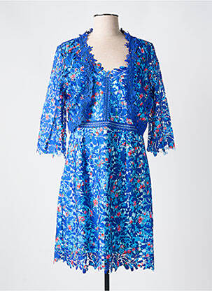 Ensemble robe coupe cintrée bleu JUS D'ORANGE femme