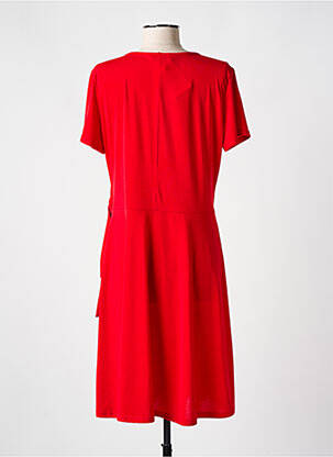 Robe mi-longue manches courtes manches courtes rouge ROMEO POUR JULIETTE femme