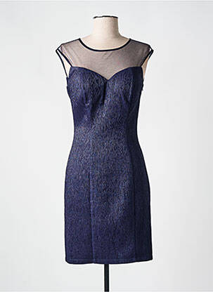 Robe courte sans manche sans manche bleu ASHWI femme