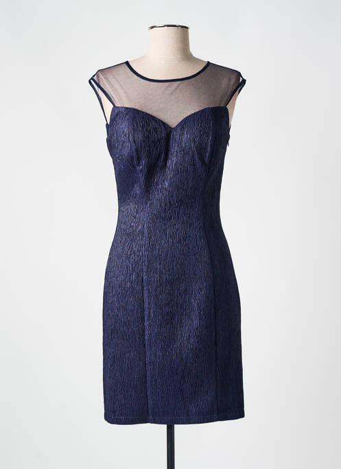 Robe courte sans manche sans manche bleu ASHWI femme