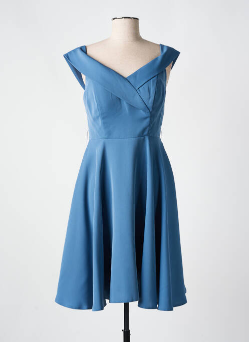 Robe mi-longue bleu ASHWI pour femme